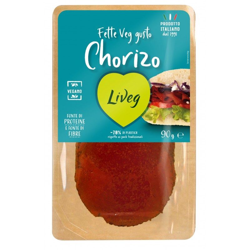 Liveg Fette di veg-Chorizo 90g