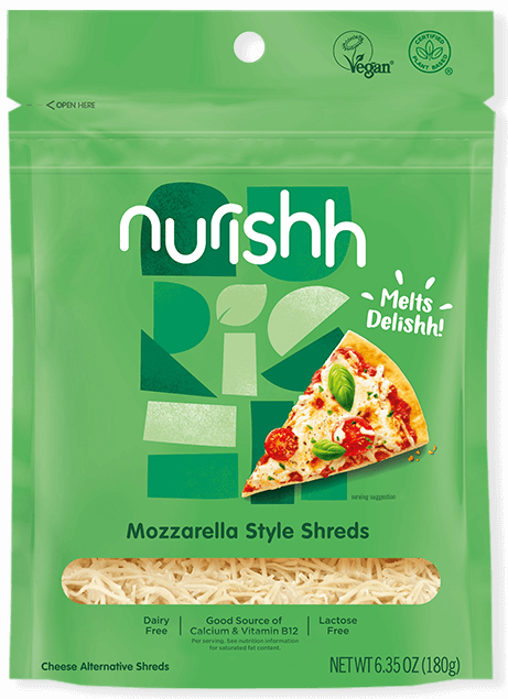 Nurishh Mozzarella Style Shreds 150g