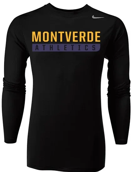 Nike L/S Youth, Color: Black, Size: Small