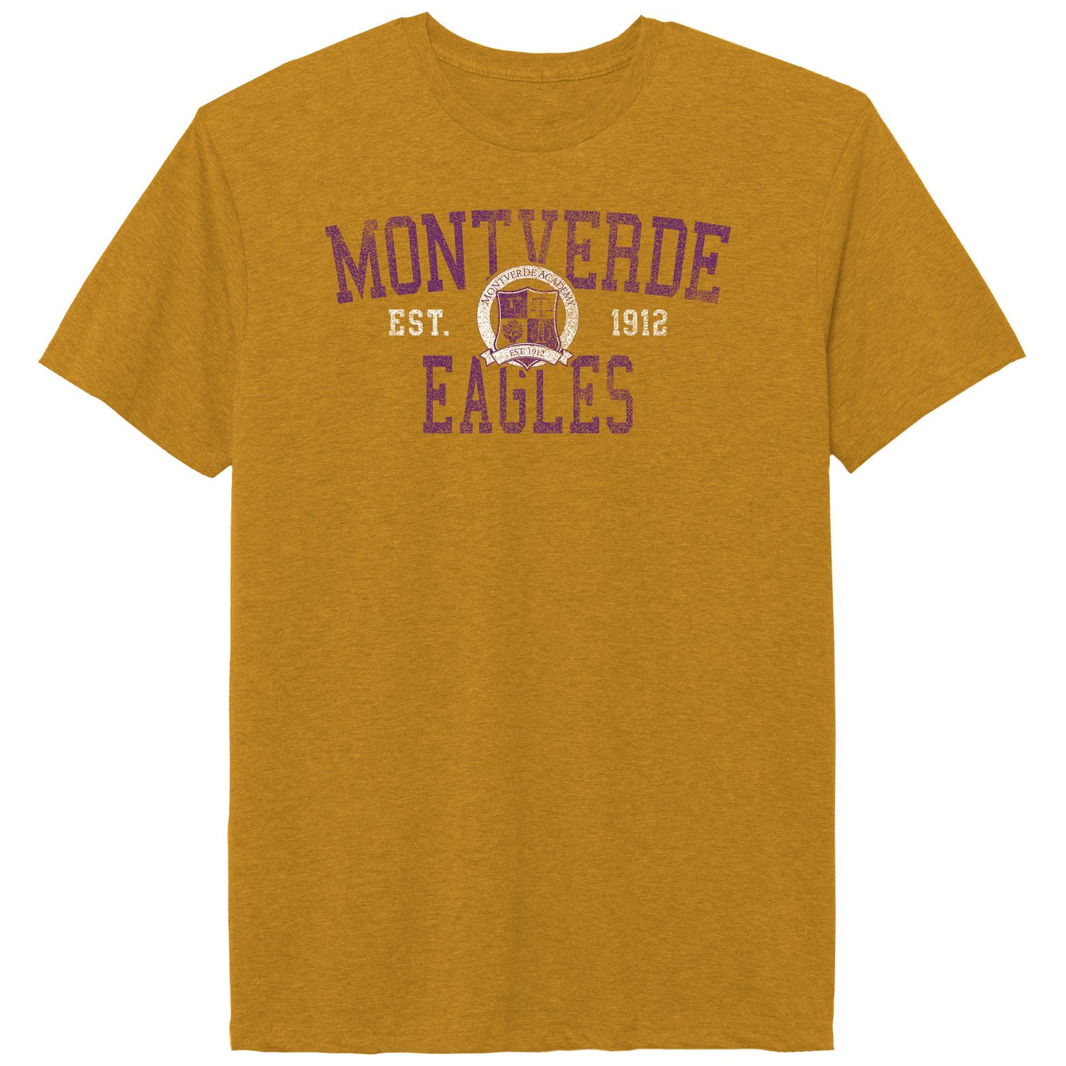 Tee Vintage Sheer, Color: Mustard Heather, Size: S