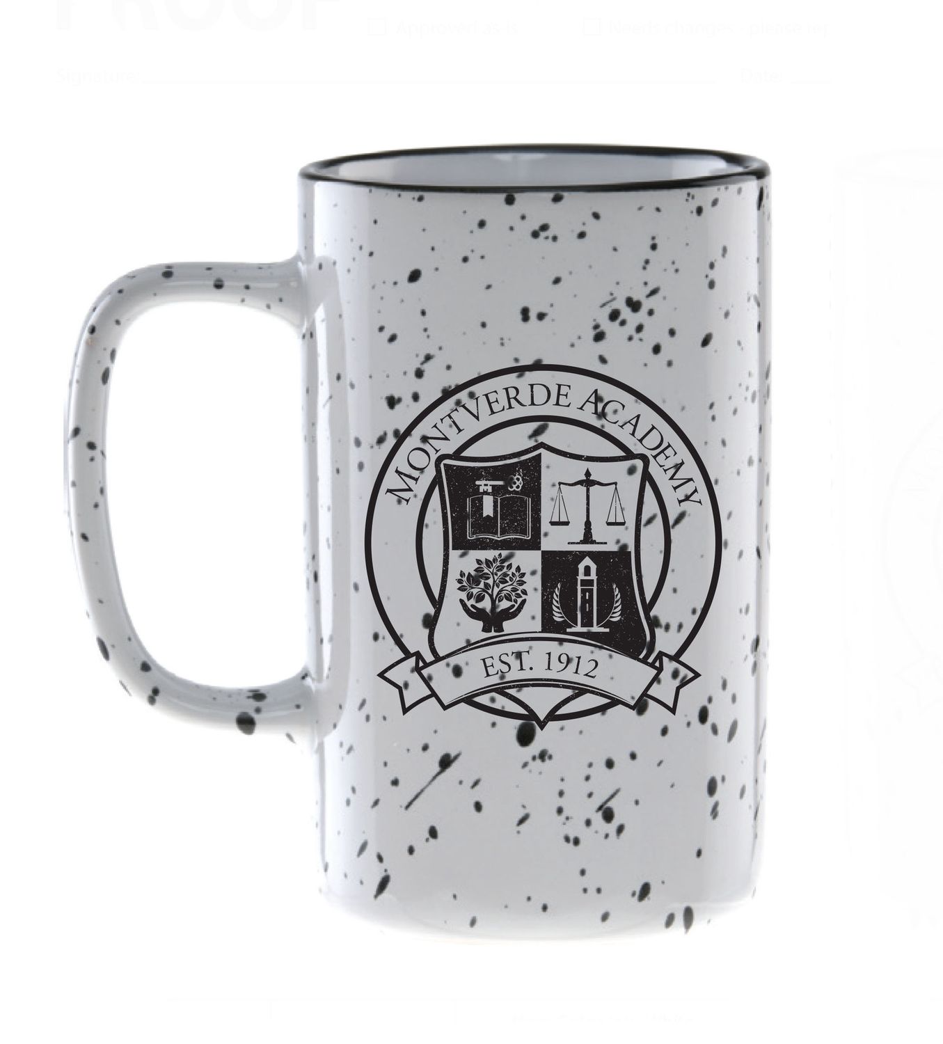 Tall Crest Mug  - White