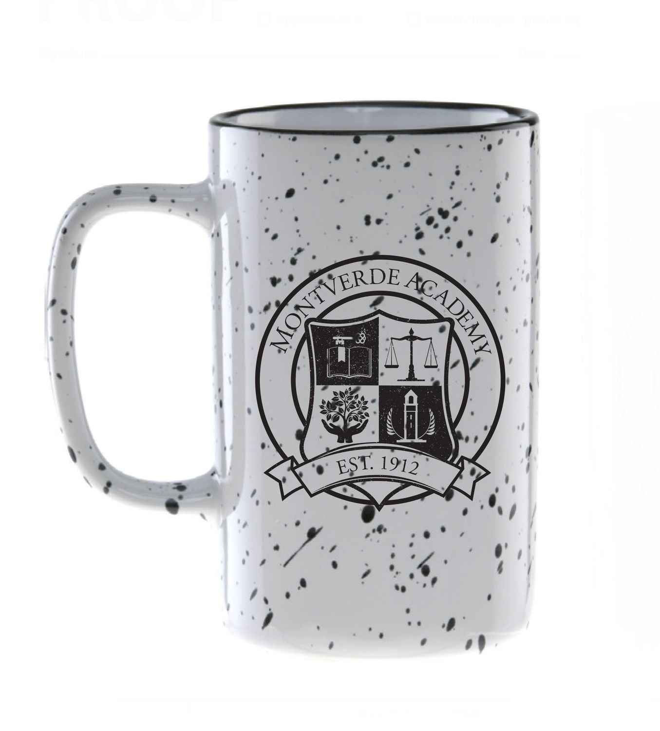 Tall Crest Mug  - White
