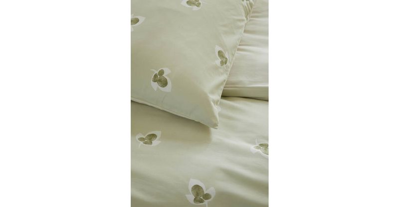 WALRA DUVET COVER GLOSSY GRAPEVINE GREEN