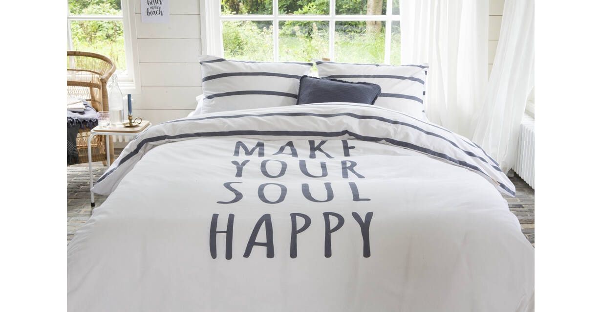 WALRA DEKBEDOVERTREK HAPPY WAKE UP