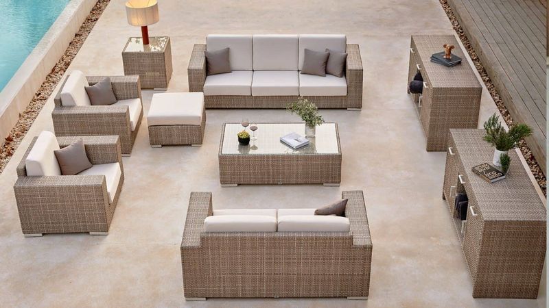 SKYLINE DESIGN PALOMA ARMCHAIR PANAMA ACQUA C-8006