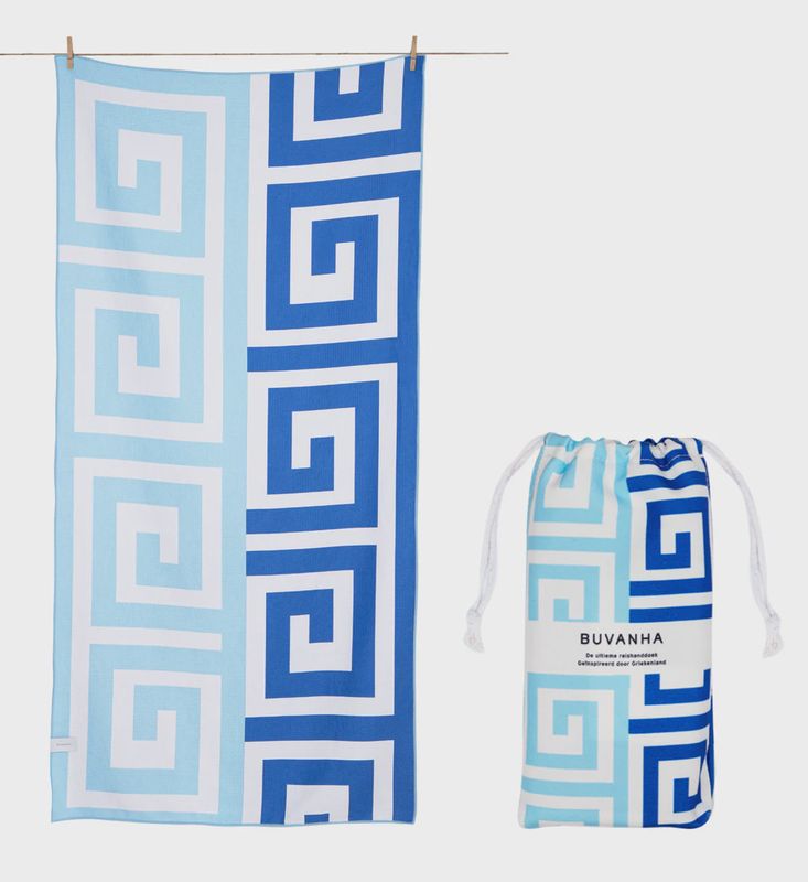 BUVANHA TRAVEL TOWEL GREECE LARGE