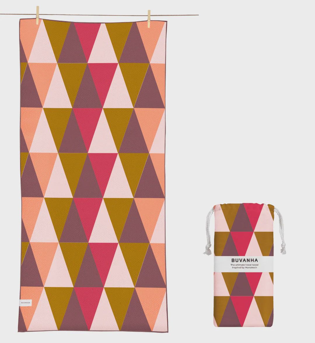 BUVANHA TRAVEL TOWEL MARRAKECH 02 LARGE 200X90