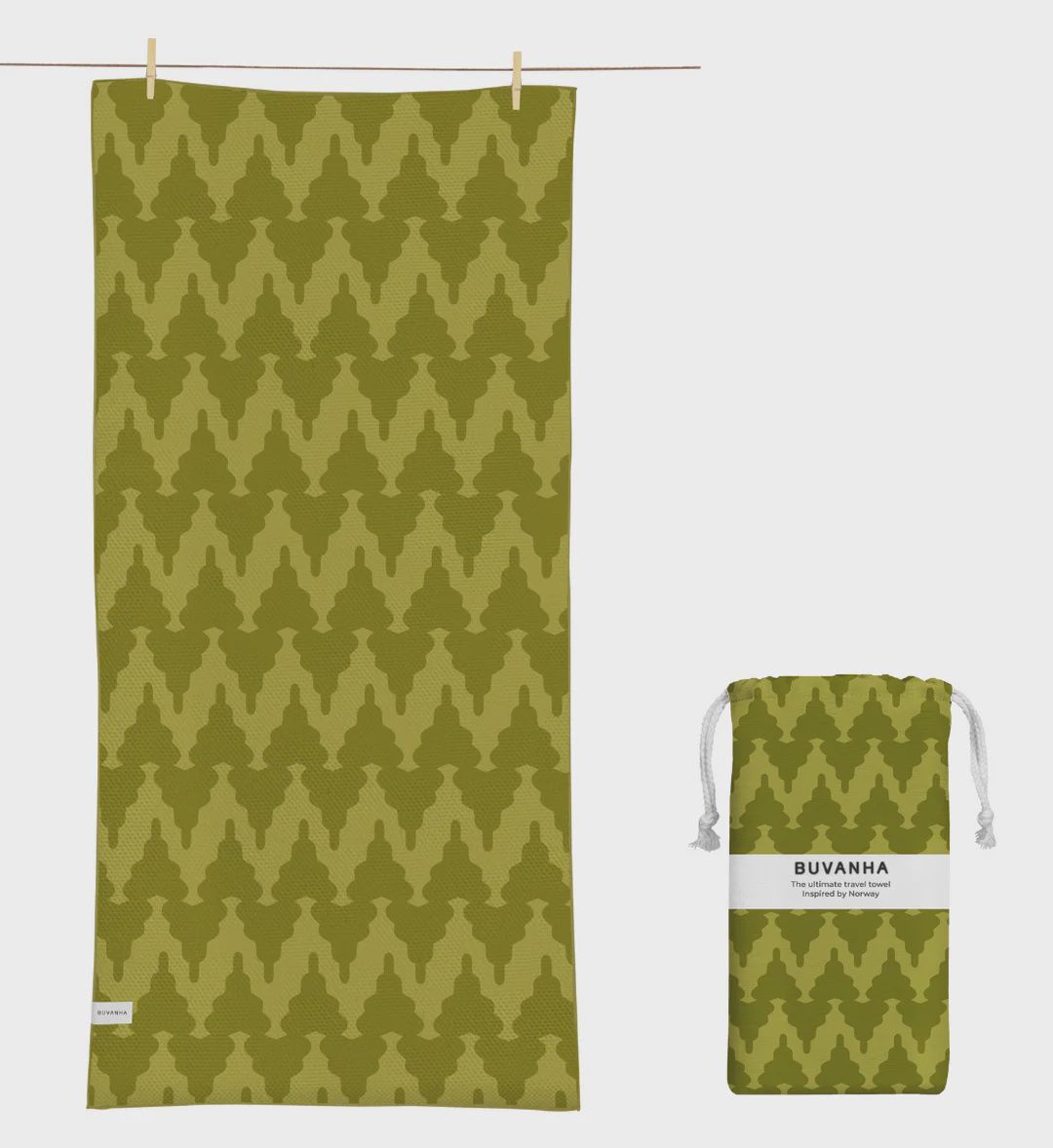 BUVANHA TRAVEL TOWEL NORWAY MEDIUM 160X80CM