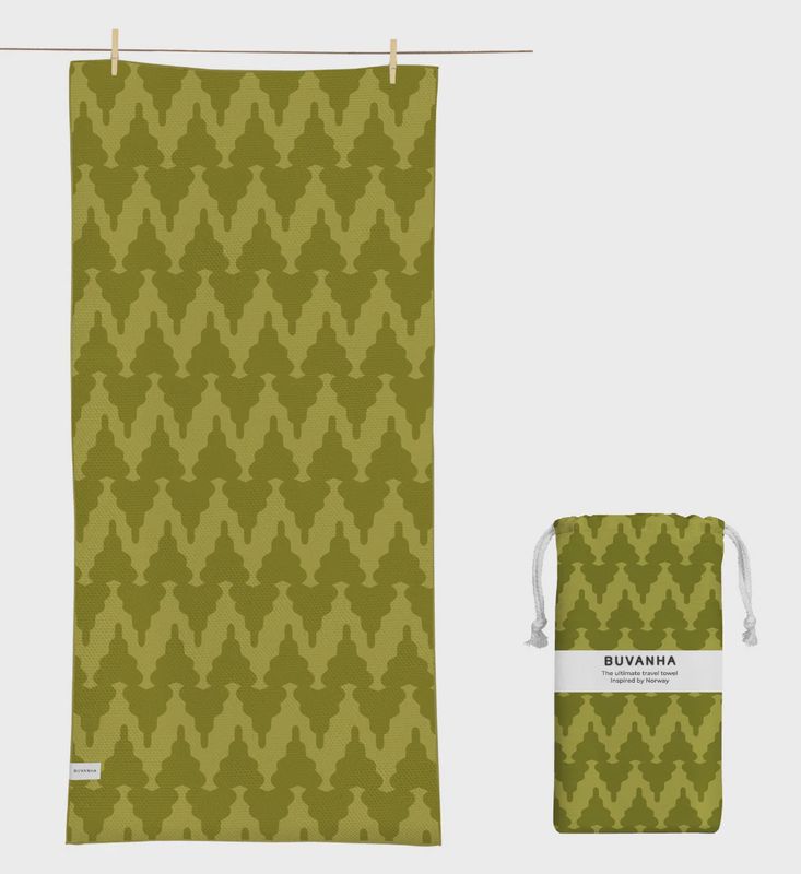 BUVANHA TRAVEL TOWEL NORWAY MEDIUM 160X80CM