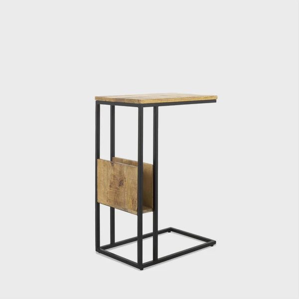 BENOA IRON END TABLE &amp; SIDE RACK
