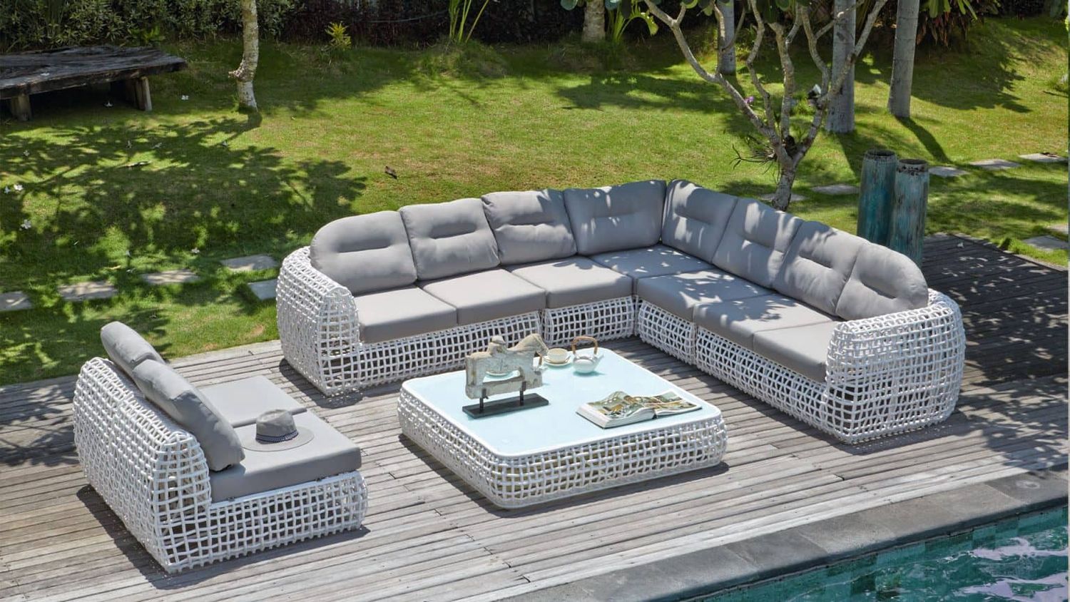 SKYLINE DESIGN DYNASTY CORNERSOFA WHITE