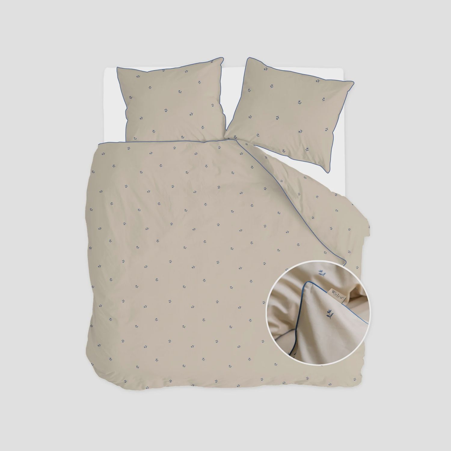 WALRA  DUVET COVER SPRING TULIPS SAND