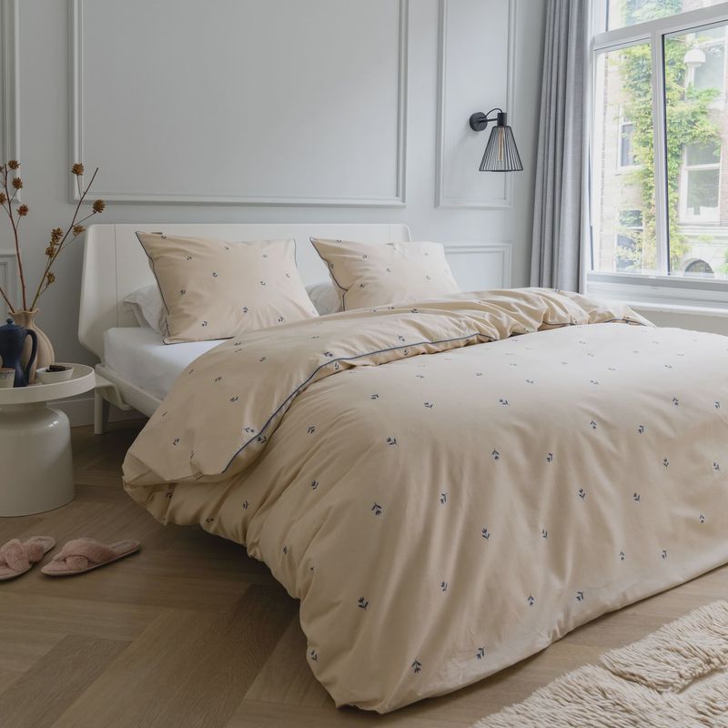 WALRA  DUVET COVER SPRING TULIPS SAND
