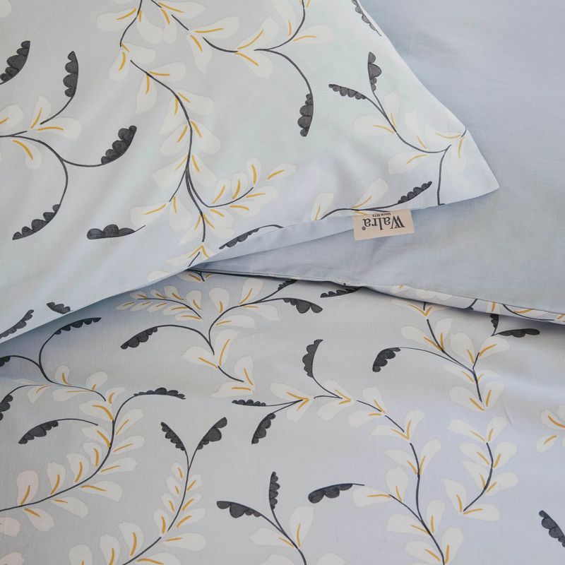 WALRA DUVET COVER  ELEGANT GARLAND BLUE