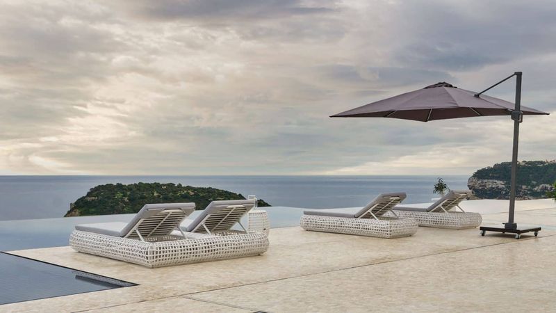SKYLINE DESIGN DYNASTY DOUBLE LOUNGER WHITE