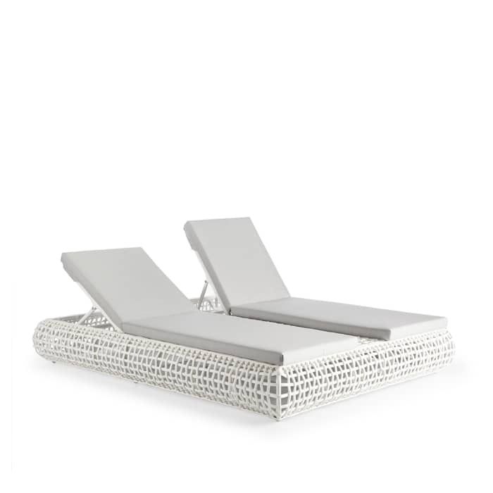 SKYLINE DESIGN DYNASTY DOUBLE LOUNGER WHITE