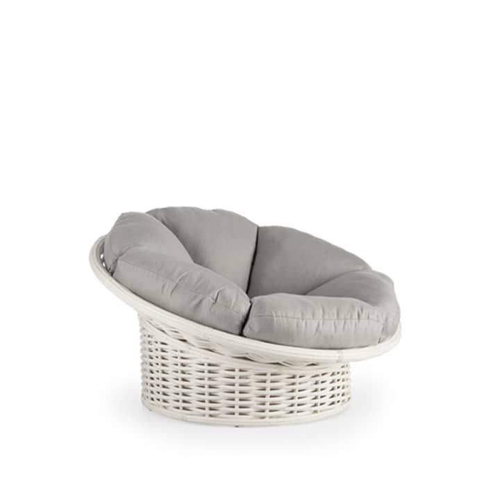 SKYLINE DESIGN DYNASTY LOUNGE CHAIR WHITE