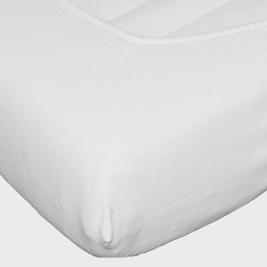 LINNEN AT WORK FITTED SHEET PERCAL SATIN WHITE 180X200