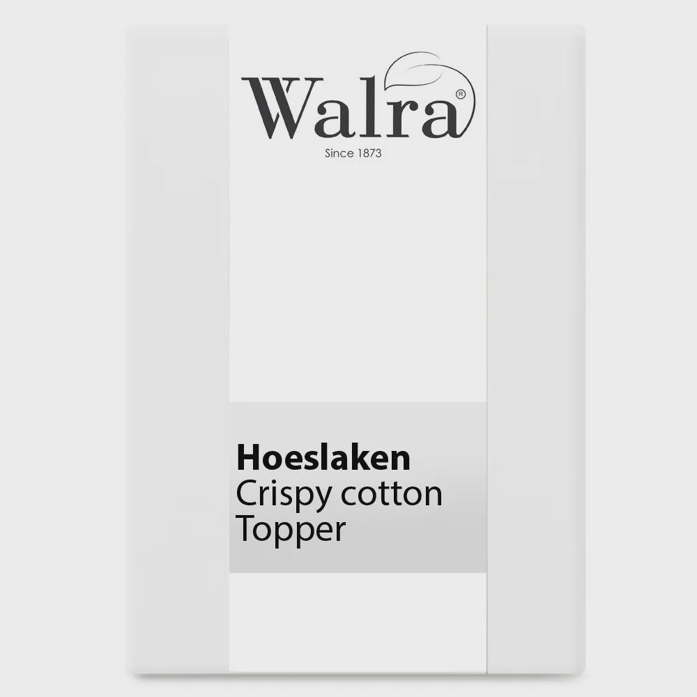 WALRA CRISPY COTTON TOPPER FITTED SHEET WHITE