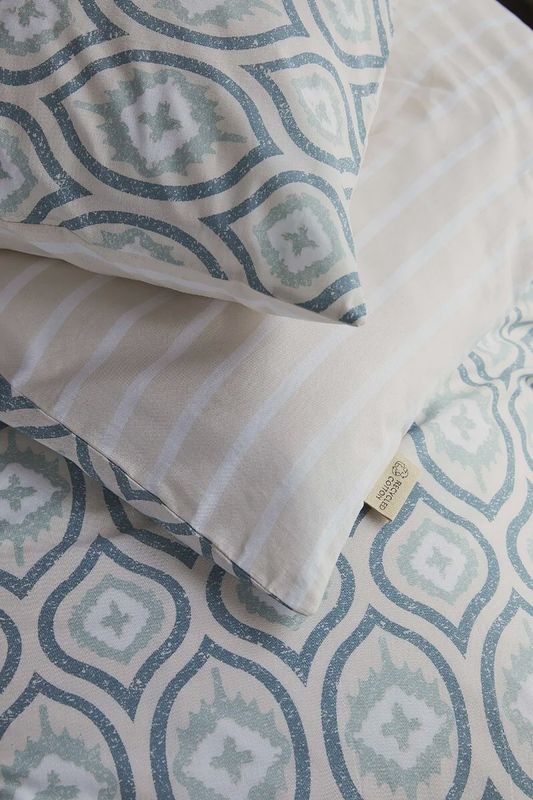 WALRA DUVET COVER REMADE SWEET HONEY COMBS JADE