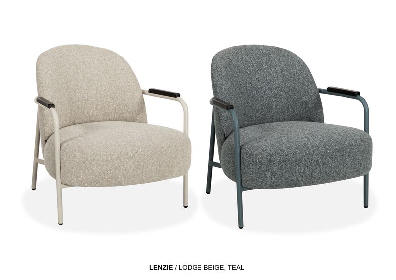 MAXFURN ARMCHAIR LENZIE STONE