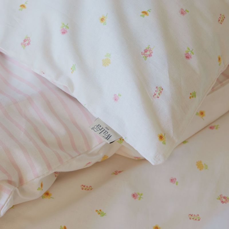 WALRA KIDS DUVET COVER FLOWER FRIENDS PINK