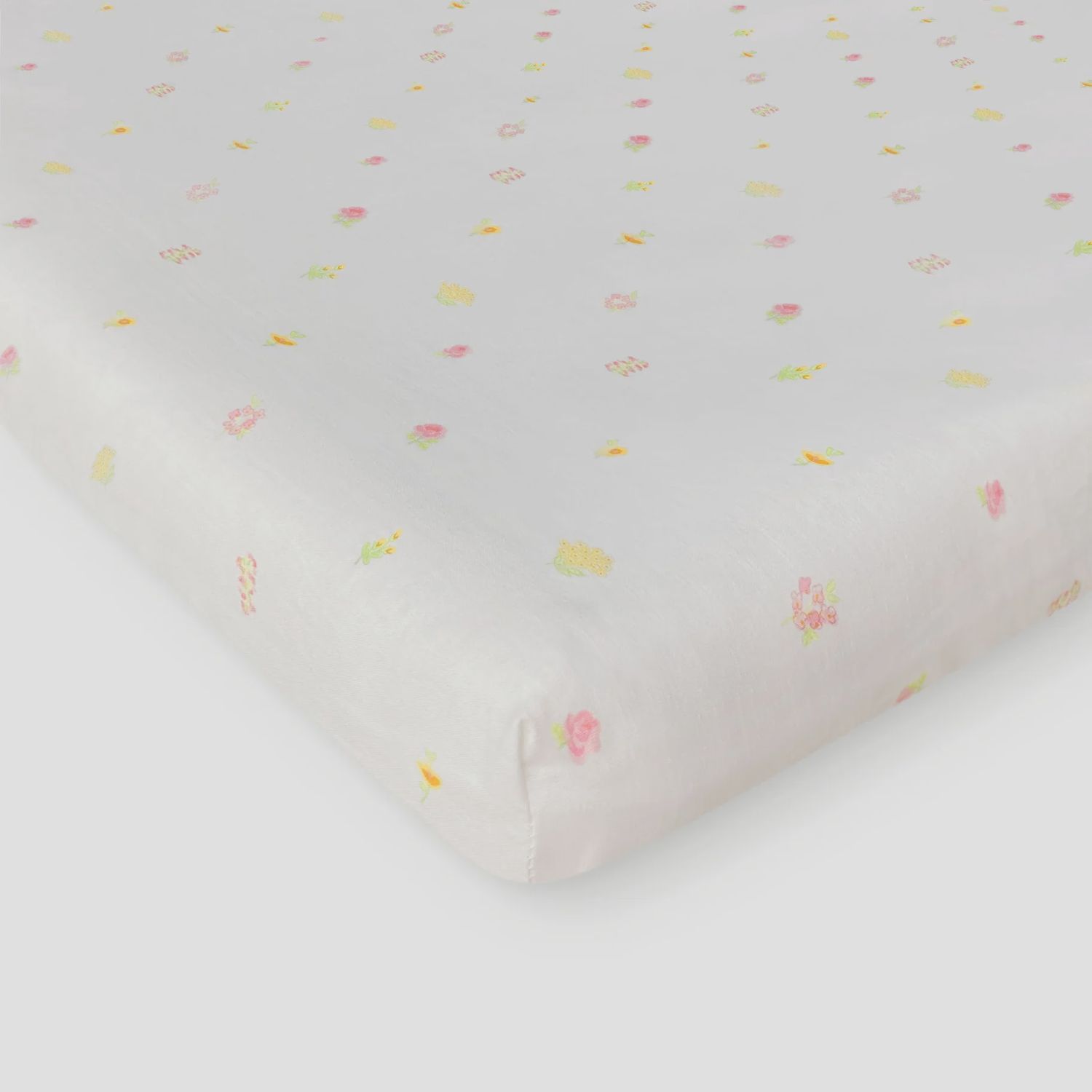 WALRA KIDS FITTED SHEET FLOWER FRIENDS PINK 60X120