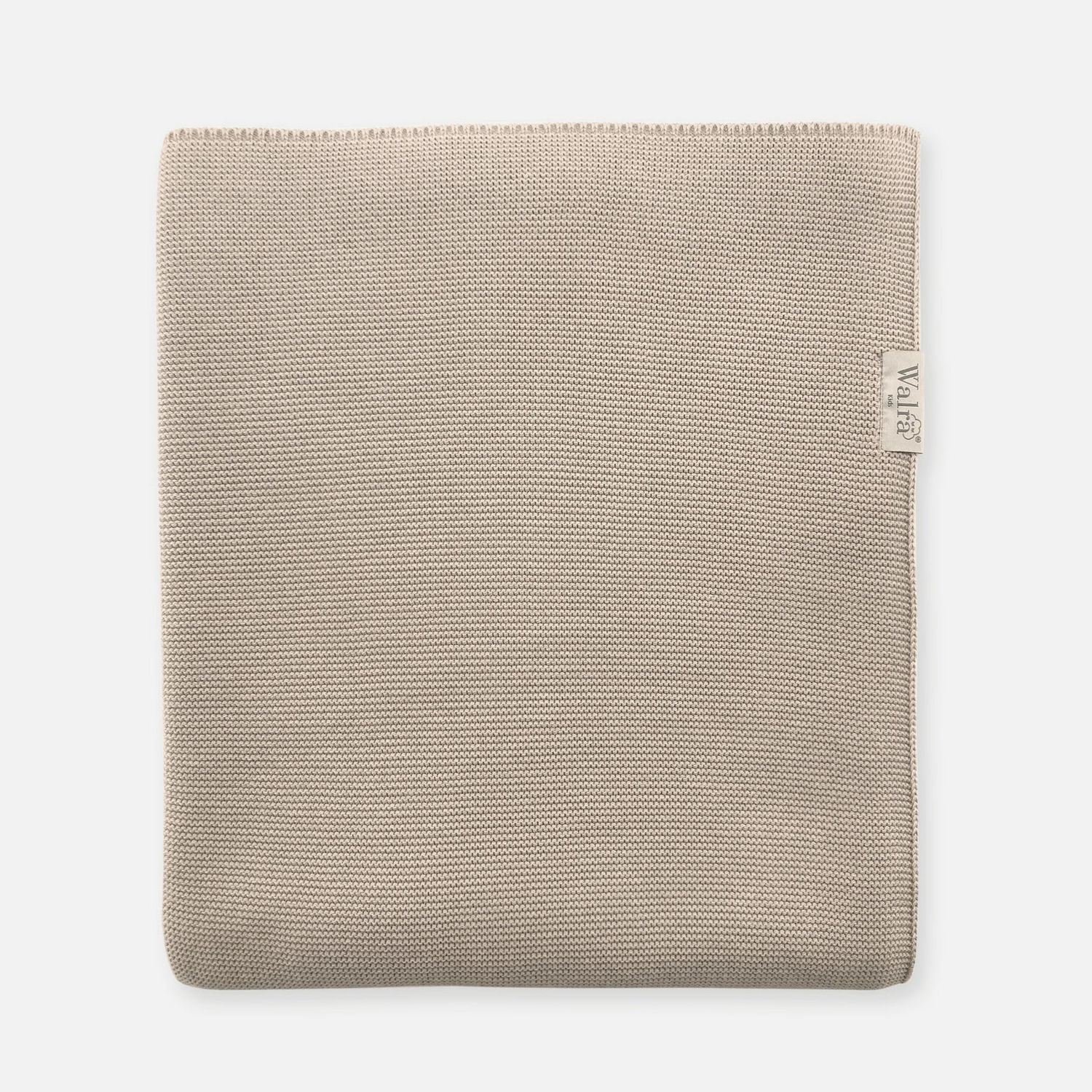 WALRA KIDS KNITTED CRIB BLANKET  BEIGE 100X150