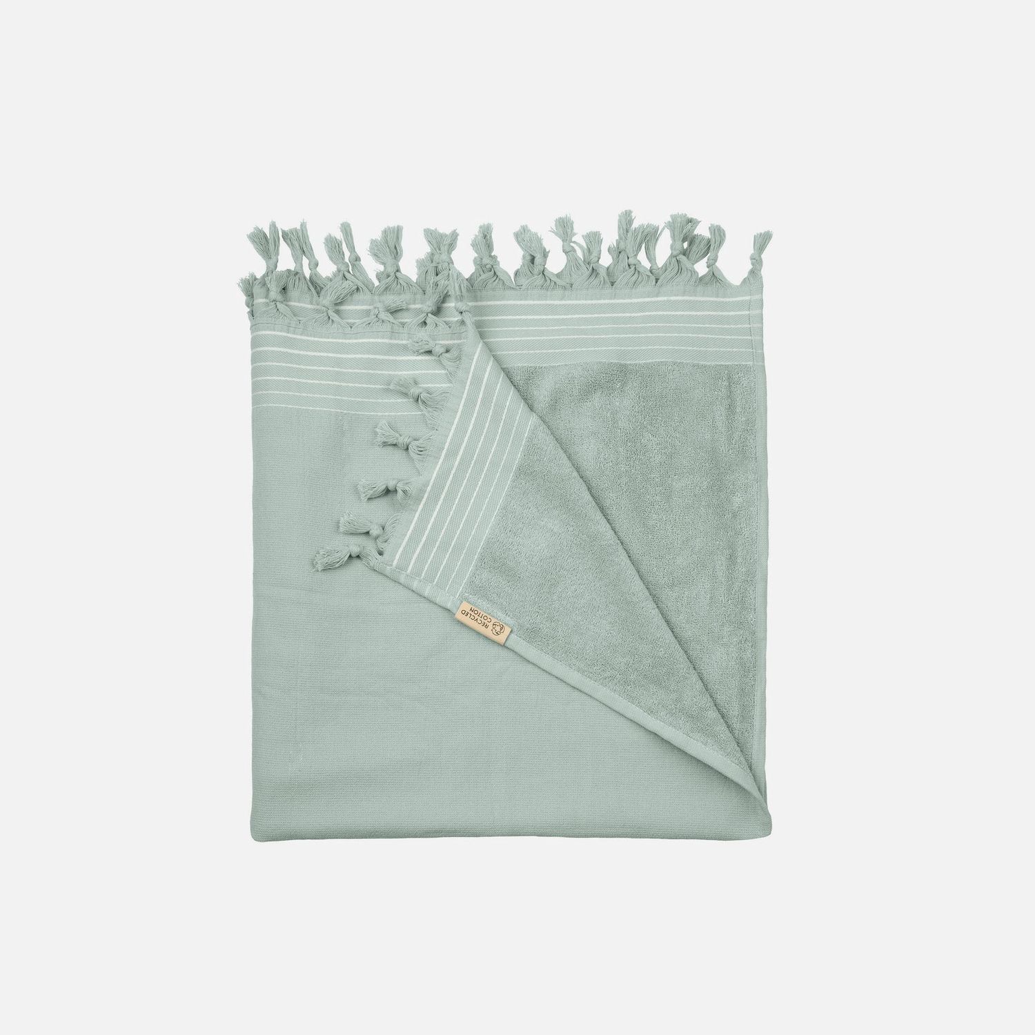 WALRA HAMMAM TOWEL REMADE COTTON JADE 90x180cm