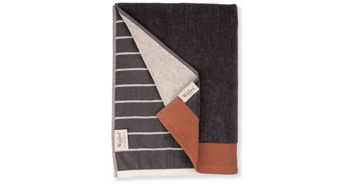 WALRA  COASTAL COMFORT BEACH TOWEL 100X180cm, Color: Antraciet, Size: 100X180