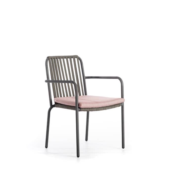 SKYLINE DESIGN TRINITYDINING ARMCHAIR PANAMA CLOUD