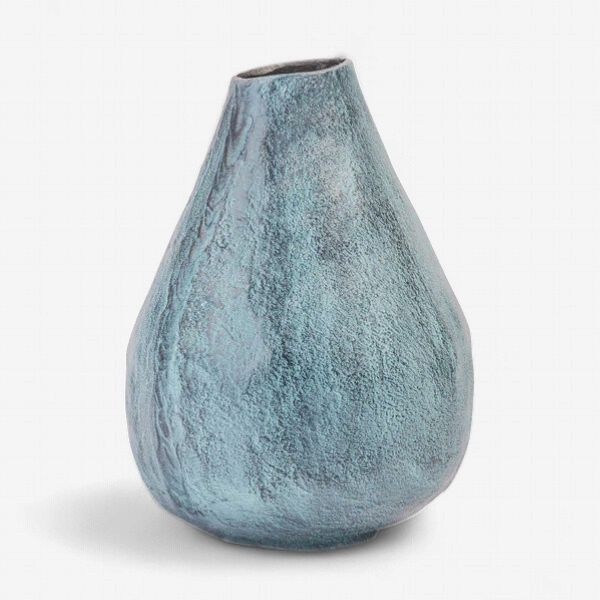 BENOA VASE BLUE PATINA BOL