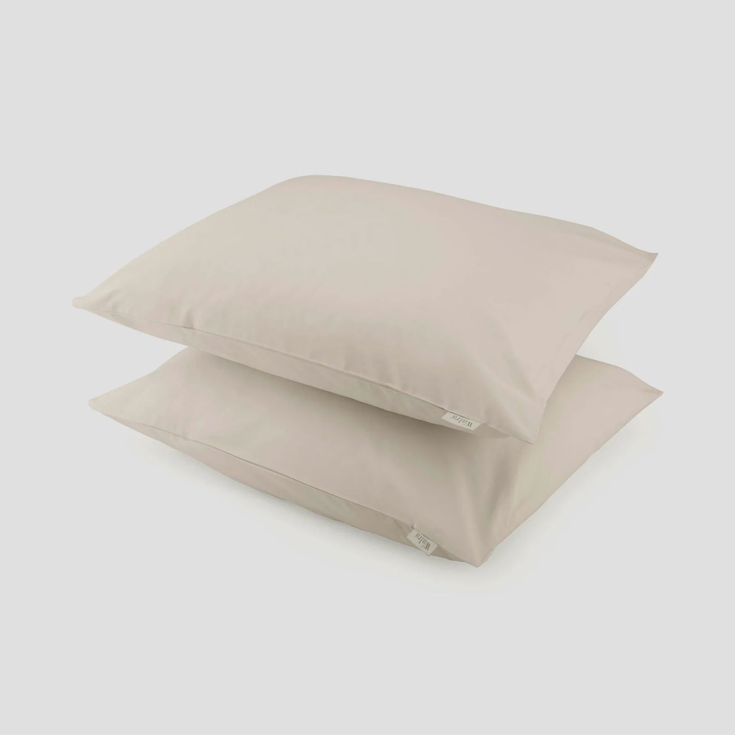 WALRA PILLOWCASES CRISPY COTTON  SET 2x60x70 CM, Color: Sand, Size: 60X70CM