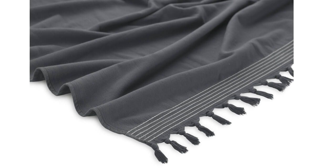 WALRA HAMMAM TOWEL COLLECTION 100x180cm, Color: Dark Blue, Size: 100X180cm