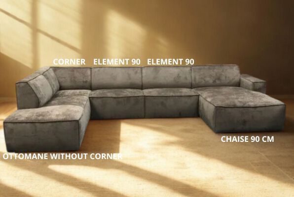 MAXFURN DUNE BETWEEN ELEMENT 90CM WING JUNGLE