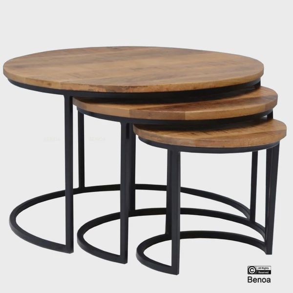 BENOA COFFEETABLE SET 3 RYLEE 2cm TOP