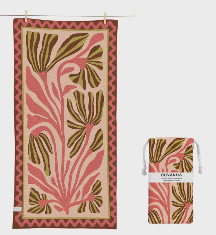 BUVANHA TRAVEL TOWEL MADEIRA LARGE 200X90CM