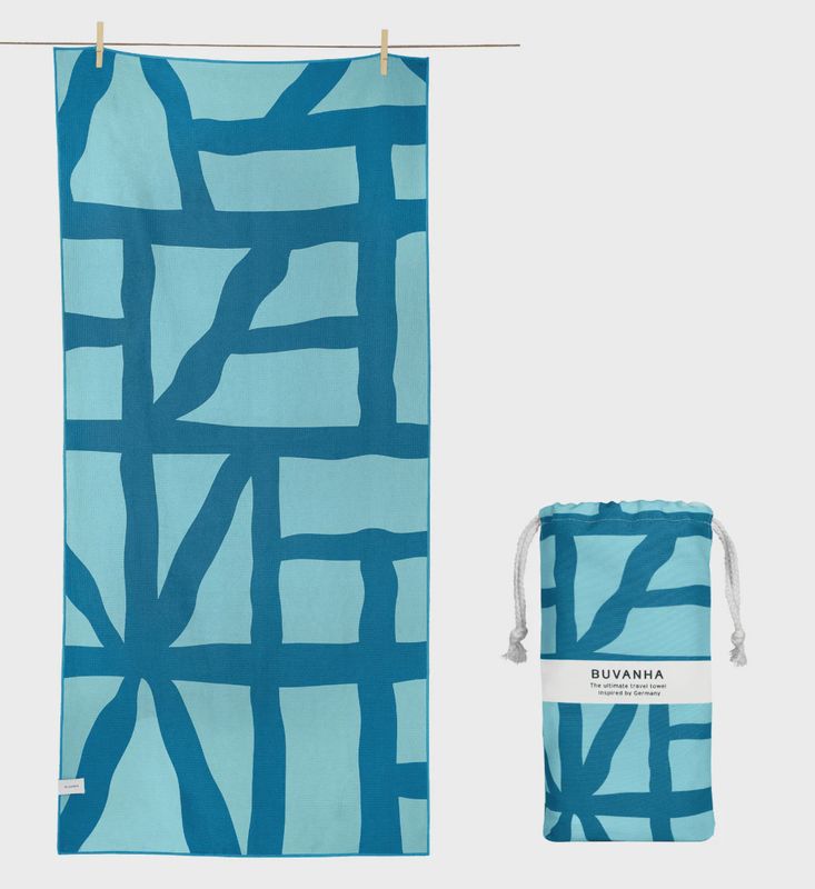 BUVANHA TRAVEL TOWEL GERMANY MEDIUM 160X80CM