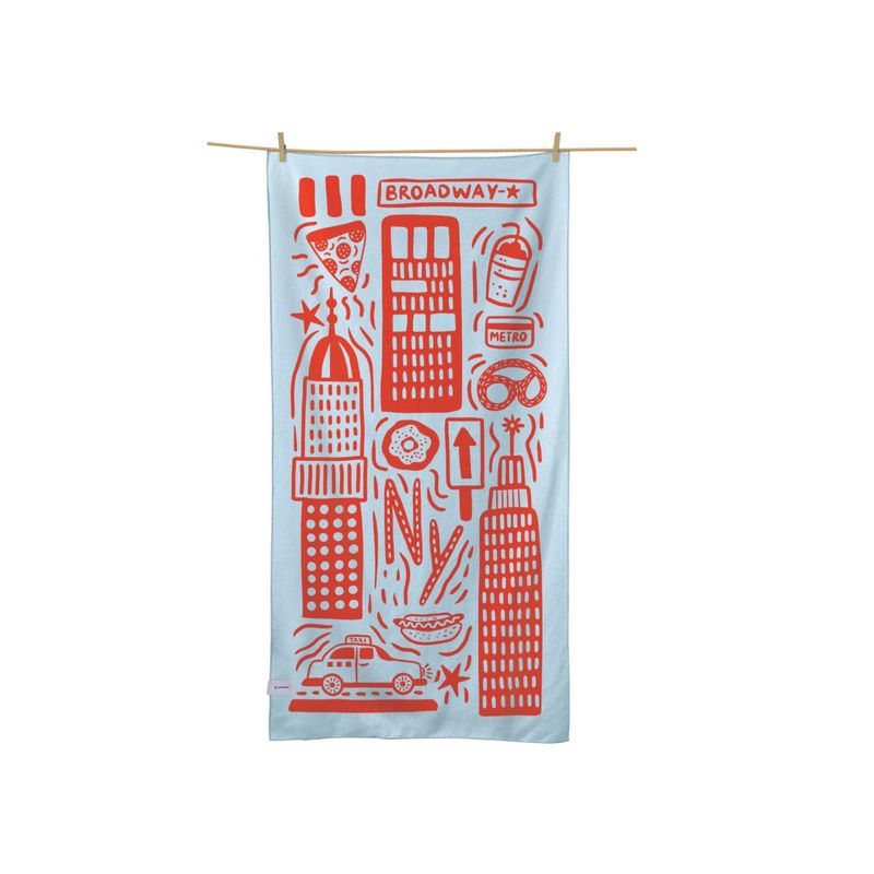 BUVANHA TRAVEL TOWEL NEW YORK 150X70CM