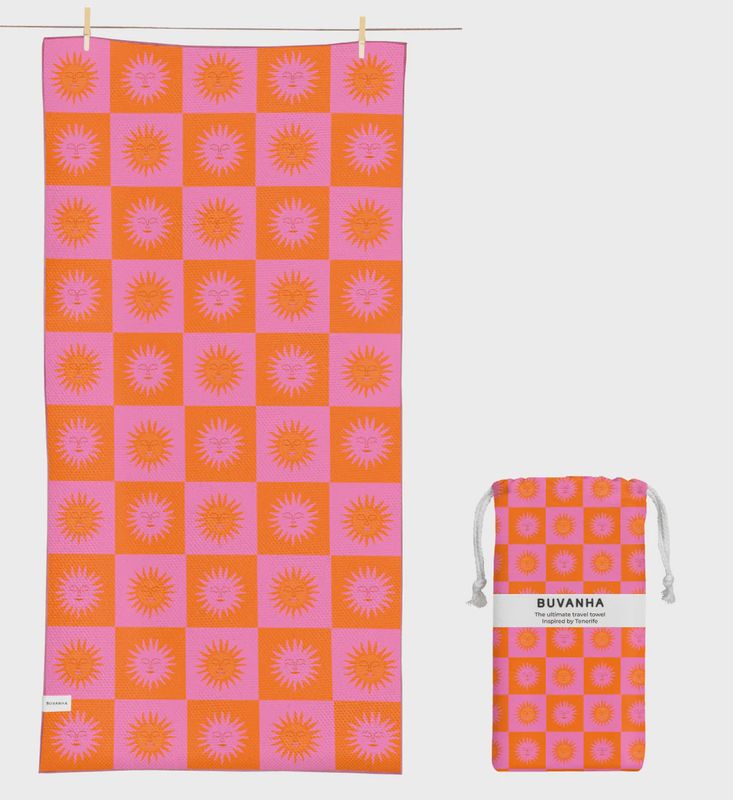 BUVANHA TRAVEL TOWEL TENERIFE LARGE 200X90CM