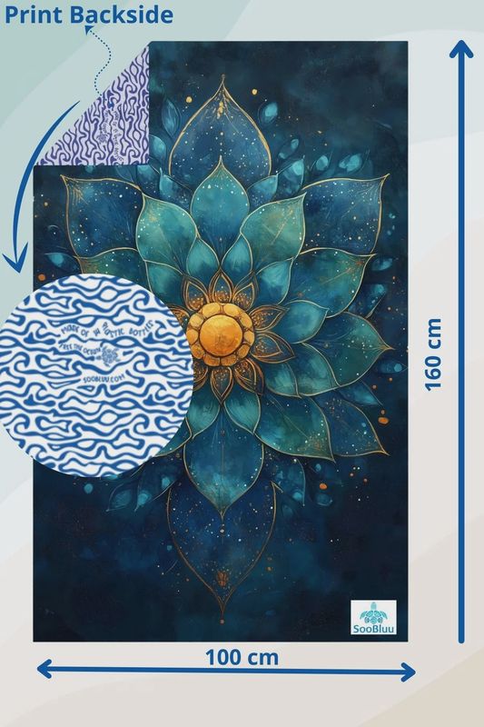 SOOBLUU TRAVEL TOWEL LOTUS 100X160CM