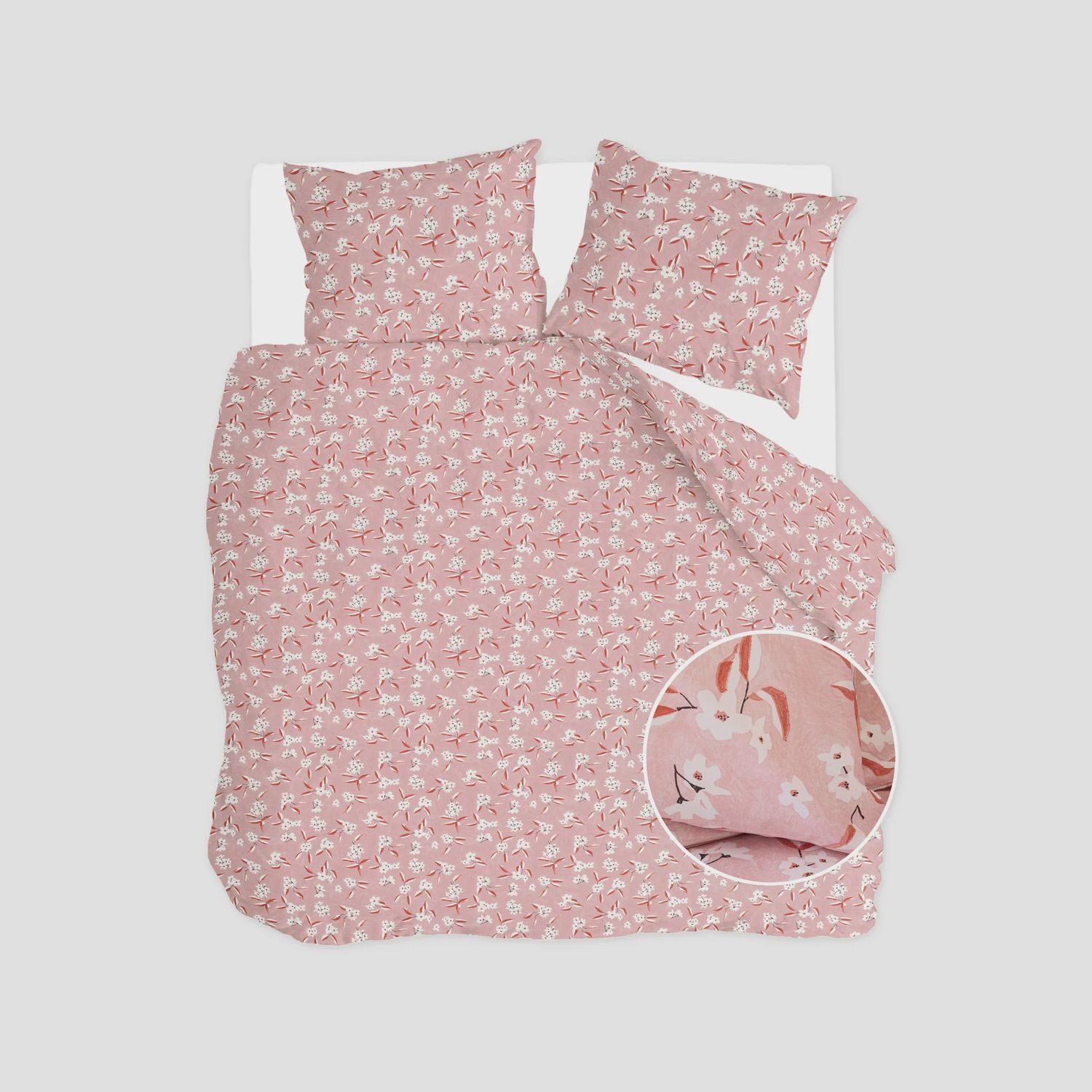 WALRA DUVET COVER FLORAL FUSION PINK