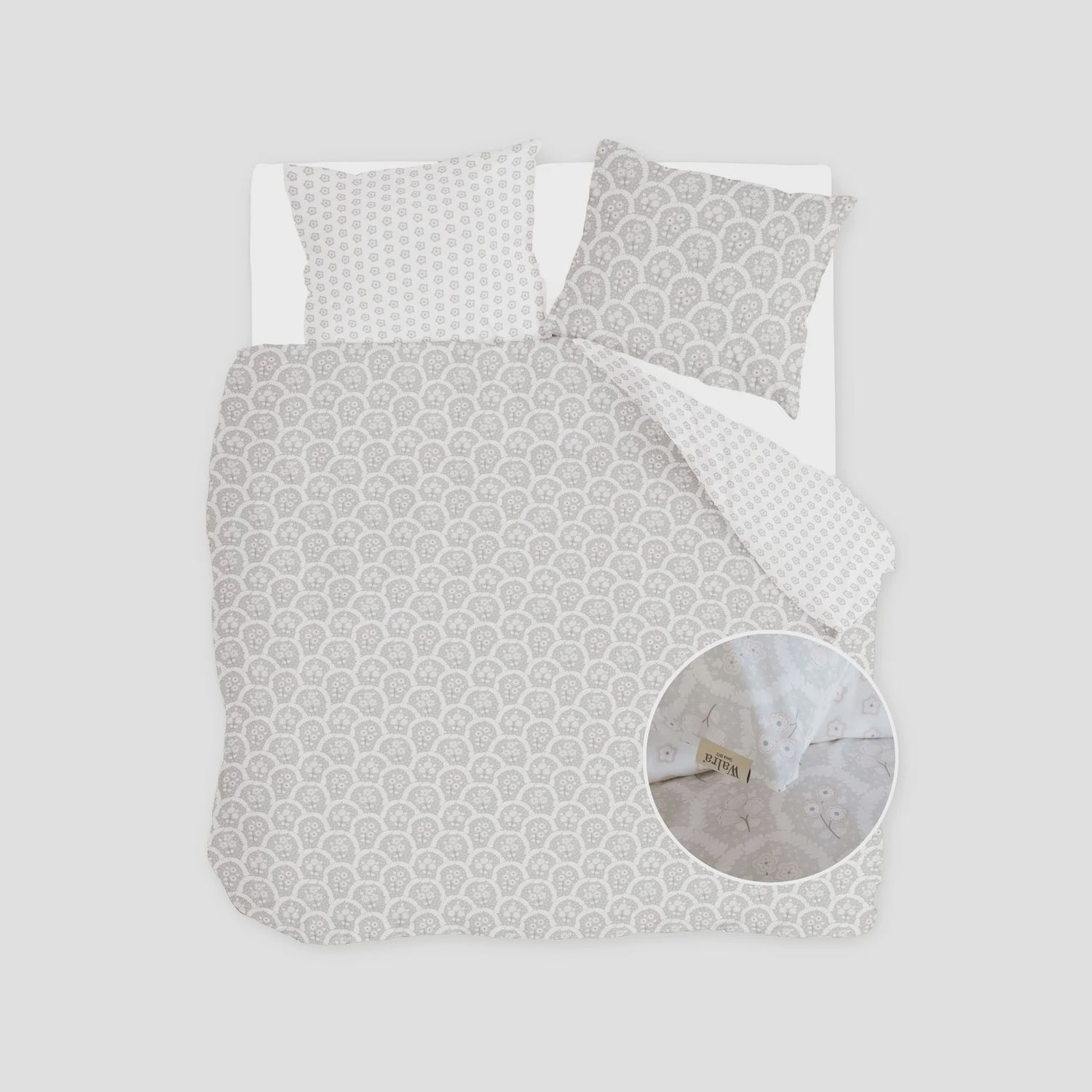 WALRA DUVET COVER VINTAGE MEMORY GREY