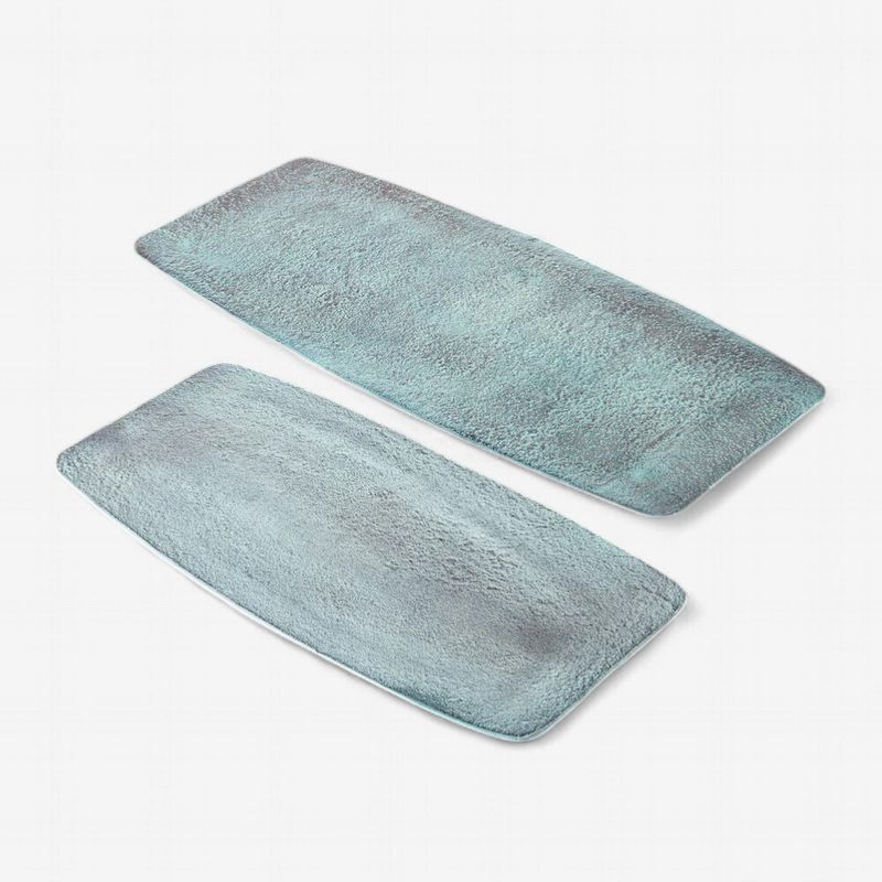 BENOA PLATE SQUARE BLUE BIG PATINA