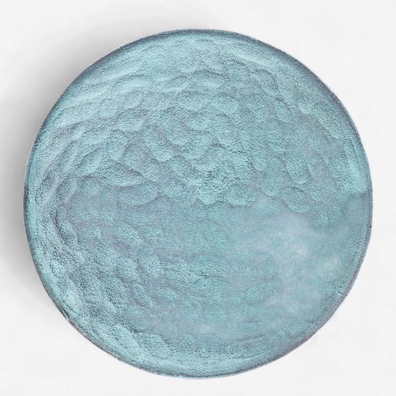 BENOA PLATE BLUE PATINA 35