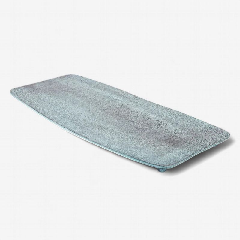 BENOA PLATE SQUARE BLUE PATINA SMALL