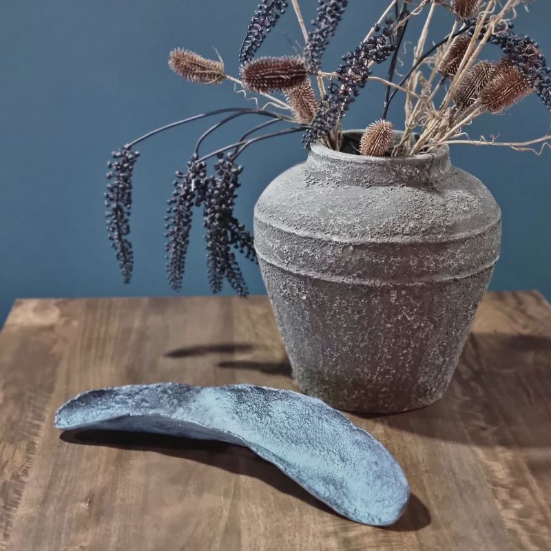 BENOA PLATE BLUE PATINA