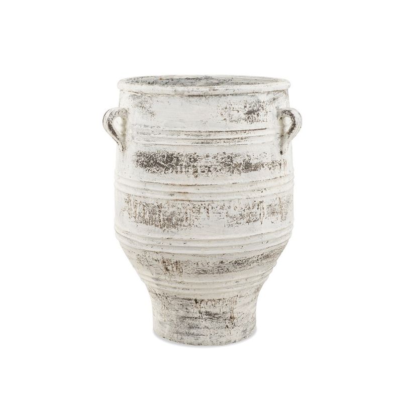 BENOA VASE ANTIQUE WHITE BIG
