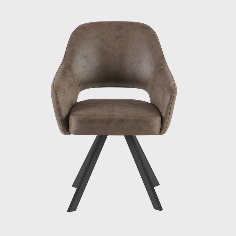 BENOA DINING ARMCHAIR EMILIE LIGHTBROWN