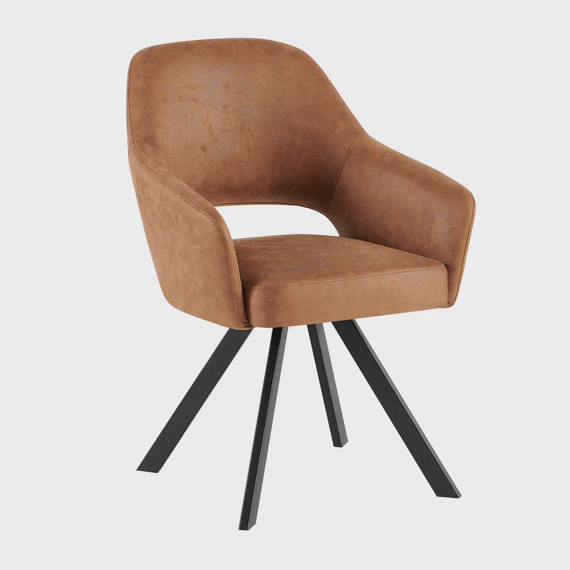 BENOA DINING ARMCHAIR EMILIE COGNAC